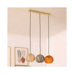 How to style orange lighting How to style orange lighting - Edit Lighting Klimt 3 Light Ceiling Pendant With Orange, Green And Beige Glass
