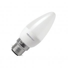 143356 Megaman 5.5w Cool White LED Bayonet Cap Candle Bulb