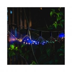 3.8M Suri Set of 10 Solar Multi-Coloured LED Starburst String Lights