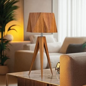 Accord Angular Table Lamp - Teak
