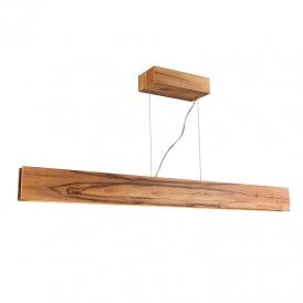 Accord Clean LED Bar Ceiling Pendant Light - Teak