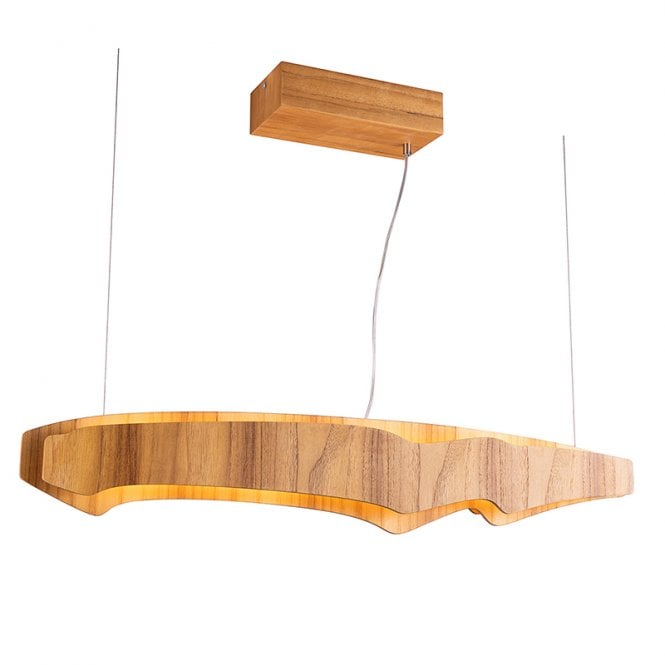 Accord Horizon 100 LED Bar Ceiling Pendant Light - Teak