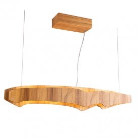 Accord Horizon 100 LED Bar Ceiling Pendant Light - Teak