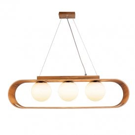 Accord Sfera Bar Ceiling Pendant Light - Teak