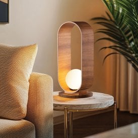 Accord Sfera Table Lamp - Teak