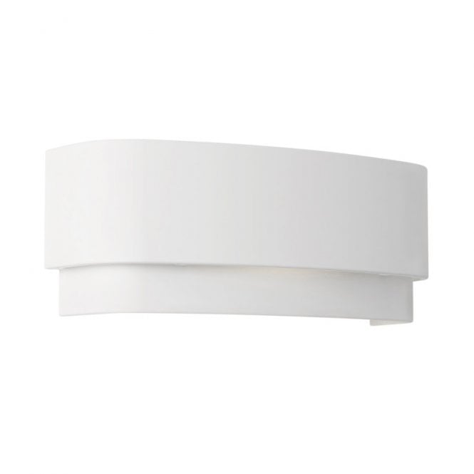 Astro  Amat 320 Single Light Ceramic Up & Down Wall Light Fitting in White