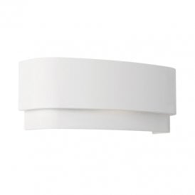 Astro Amat 320 Single Light Ceramic Up & Down Wall Light Fitting in White