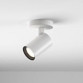 Astro Aqua Single Light LED Bathroom Spot Light In White Finish