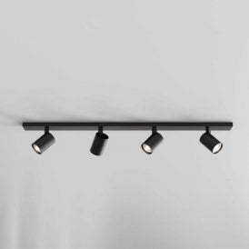 Astro Ascoli 4 Light Bar Ceiling Spotlight Fitting in Matt Black Finish