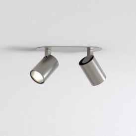 Astro Ascoli Recessed 2 Light Spotlight Bar in Matt Nickel Finish
