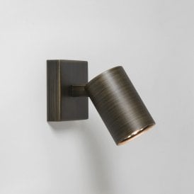 Astro Ascoli Single Light Spotlight in Bronze Finish (Dimmable)
