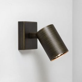 Astro Ascoli Single Light Spotlight in Bronze Finish (Dimmable)