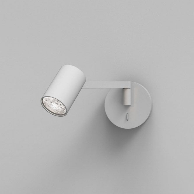 Astro Ascoli Single Switched Swing Arm LED Wall Spotlight in White Finish