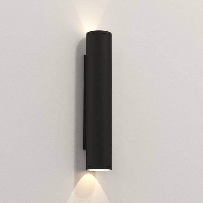 Astro Ava 400 Exterior Wall Fitting in Matt Black Finish