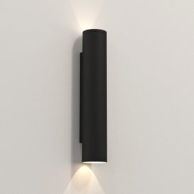 Ava 400 Exterior Wall Fitting in Matt Black Finish