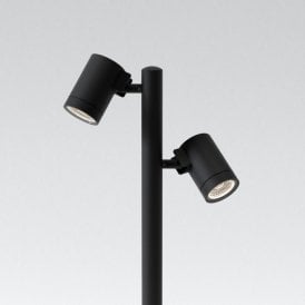 Astro Bayville 2 Light Outdoor Integrated LED Spike Post Light in Textured Black Finish