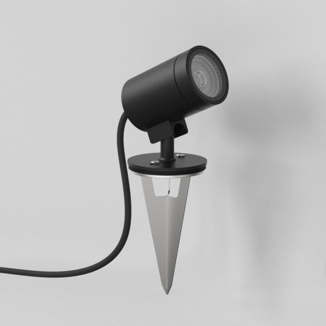 Astro Bayville Integrated LED Ground Stake Spot Light In Textured Black Finish