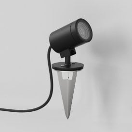 Astro Bayville Integrated LED Ground Stake Spot Light In Textured Black Finish