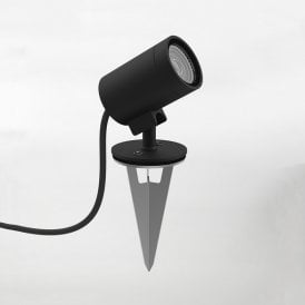 Astro Bayville Single Light LED 12v Ground Spike Spot Light In Textured Black Finish