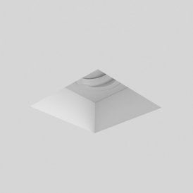 Astro Blanco Singe Light Plastered In Square Recessed Ceiling Fitting