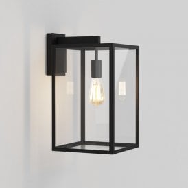 Astro Box 450 Single Light Outdoor Wall Lantern In Black Finish