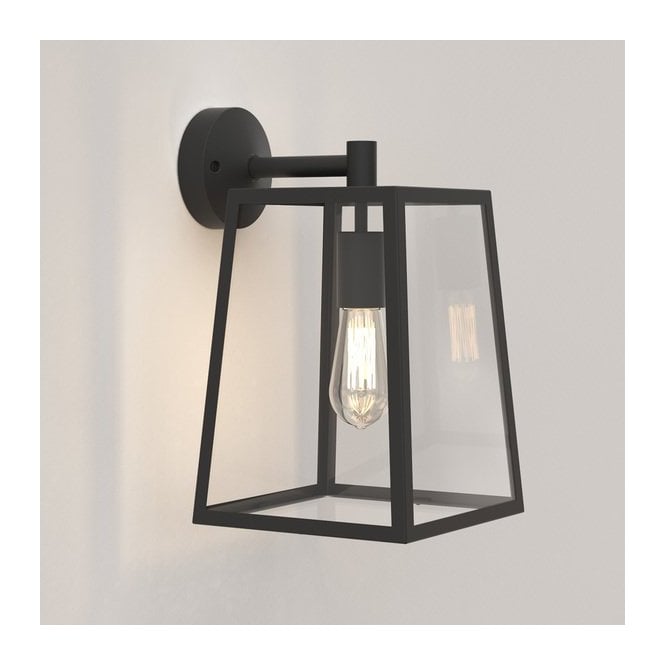 Astro  Calvi 305 Single Light Outdoor Wall Fitting in Textured Black Finish