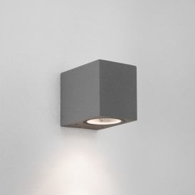 Astro Chios 80 Single Light Outdoor Wall Fitting in Grey Finish (Dimmable)