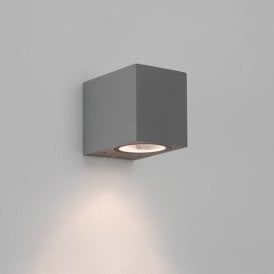 Astro Chios 80 Single Light Outdoor Wall Fitting in Grey Finish (Dimmable)