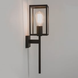 Astro Coach Single Light Exterior Wall Lantern in Black Finish
