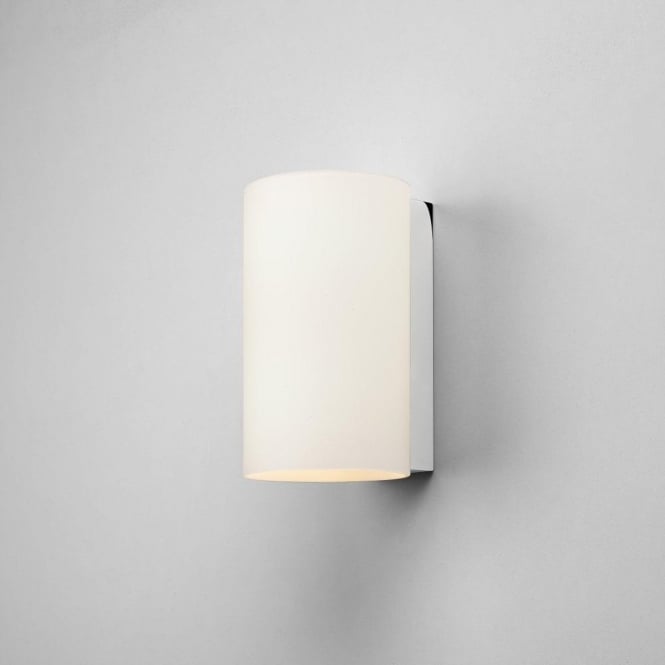 Astro Cyl 2 Light Small Wall Fitting with White Glass Shade