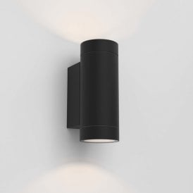 Astro Dartmouth Twin Light LED Outdoor Wall Fitting in Textured Black Finish