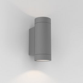 Astro Dartmouth Twin Light LED Outdoor Wall Fitting in Textured Grey Finish
