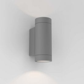 Astro Dartmouth Twin Light LED Outdoor Wall Fitting in Textured Grey Finish