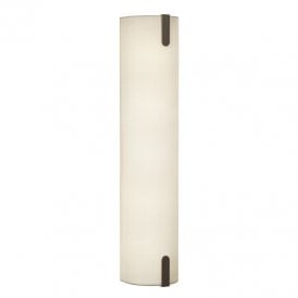 Astro Elba 600mm Flush 2 Light Wall Fitting in Putty Polycotton Fabric with Metal Details