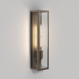 Astro Harvard Single Light Outdoor Wall Fitting in Bronze Finish