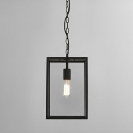 Astro Homefield 360 Single Light Ceiling Pendant in Black Finish with Clear Glass