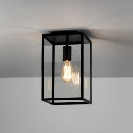 Astro Homefield Single Light Ceiling Fitting in Black Finish