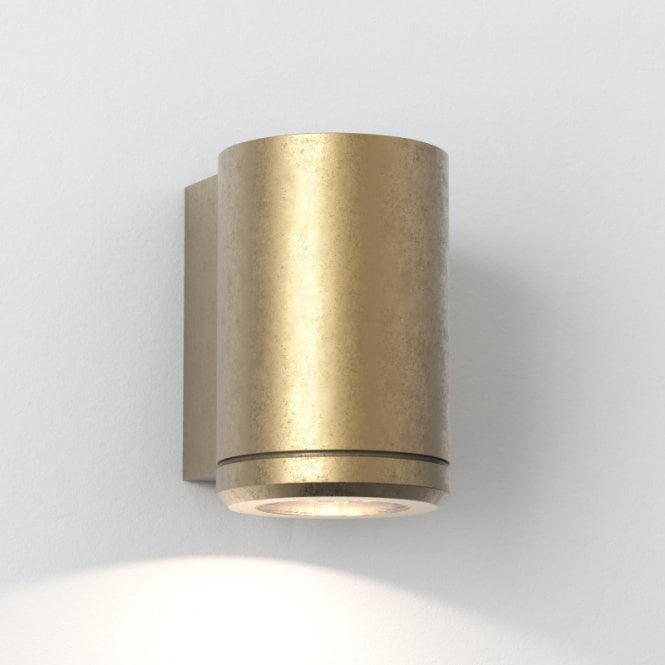 Astro  Jura Single Light Outdoor Wall Fitting in Solid Brass
