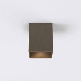 Astro Kinzo 140 Integrated Dimmable LED Ceiling Fitting In Bronze Finish