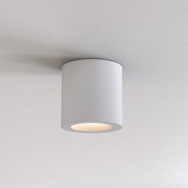 Astro Kos II Single Light LED Ceiling Fitting In Matt White Finish