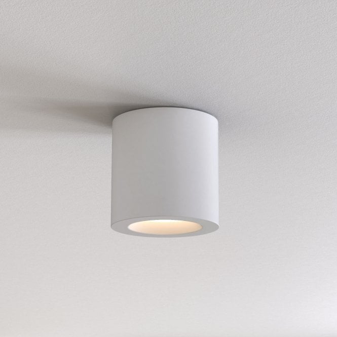 Astro Kos II Single Light LED Ceiling Fitting In Matt White Finish