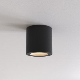 Astro Kos II Single Light LED Ceiling Fitting In Textured Black Finish