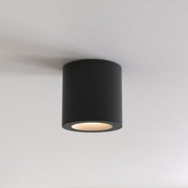 Astro Kos II Single Light LED Ceiling Fitting In Textured Black Finish