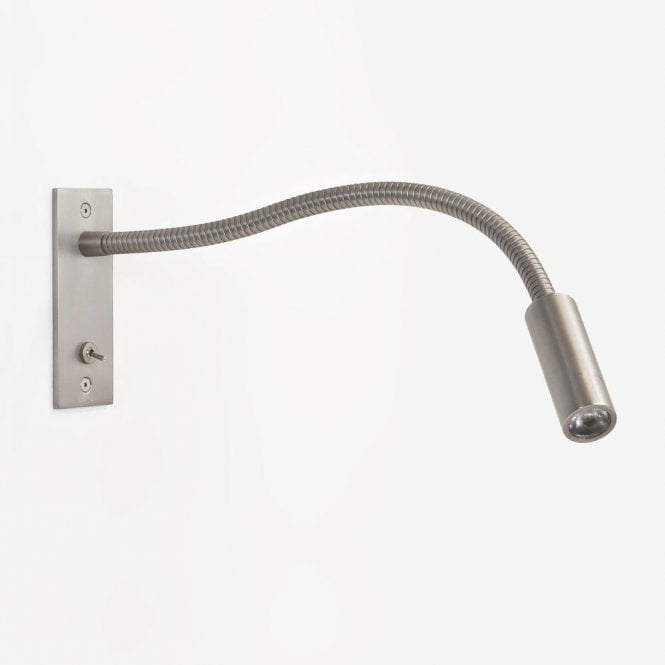 Astro Leo Single Light Switched Recessed LED Reading Light In Matt Nickel Finish