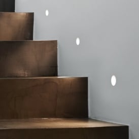 Astro Leros Plastered In Recessed Single Light LED Wall Fitting