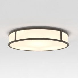 Astro Mashiko 3 Light Round 400 Flush Bathroom Ceiling Fitting in Bronze Finish