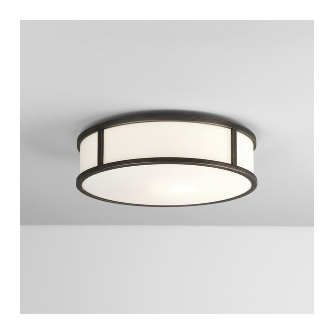 Astro  Mashiko Round 300 Single Light Ceiling Fitting In Bronze Finish