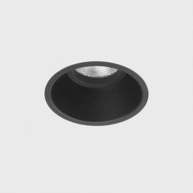 Astro Minima Single Light Fixed Recessed Ceiling Fitting In Black Finish