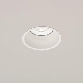 Astro Minima Single Light Fixed Recessed Ceiling Fitting In White Finish