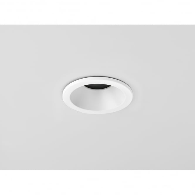 Astro  Minima Single Light Recessed Bathroom Ceiling Downlight in White Finish